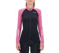 UYN Maglia da Ciclismo a Maniche Lunghe Granfondo - Collo Alto, Tecnologia Coolvent, Traspirante e Comoda per Corse Primaverili/Autunnali