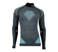 UYN Maglia intima termica Evolutyon Uomo grigio (Anthracite melange/Blue/Yellow Shiny) S/M