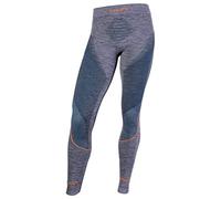 UYN Man Ambityon UW Pants Long Melange Ambityon Calzamaglia Lunga da Uomo Melange, Uomo, Black Melange/Atlantic/Orange Shiny, XXL