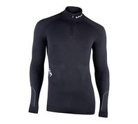 UYN Man Ambityon UW Shirt LG_SL. Zip Up Turtle Neck Ambityon Maglia Intima Dolcevita A Maniche Lunghe con Mezza Zip da Uomo, Uomo, Blackboard/Black/White, XXL