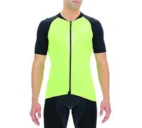 UYN Man Biking GRANFONDO OW Shirt Sh_SL., Acide Lime/Blackboard, L