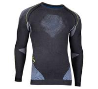 Uyn Man Evolutyon Uw Shirt Lg_Sl.Melange Anthrac Mel/Blue/Yellow U100013 G976