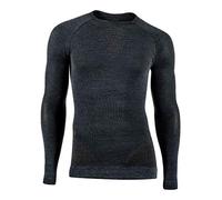 UYN Man UW Shirt LG_SL, Fusyon Cashmere Maglia Intima da Uomo Manica Lunga, Grey Rock/Brown, L/XL