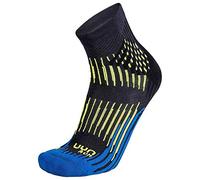 UYN Man Run Shockwave Socks Shockwave Calze Da Running Uomo, Uomo, Anthracite/Royal Blue/Yellow Fluo, 42/44