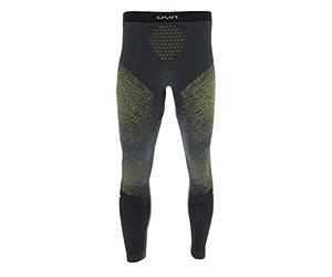 UYN Man Running EXCELERATION Tights Long, Pantaloni Uomo, Black/Yellow Fluo, S