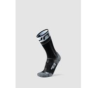 UYN Men Runner's One Mid Socks Abbigliamento da Running Running Socks Black - White 42-44