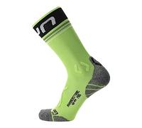 UYN Men Runner's One Mid Socks Abbigliamento da Running Running Socks Green - Black 42-44