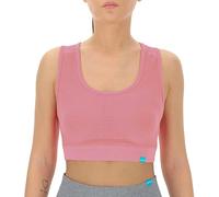 UYN O101989 Natural Training OW Maglia Lunga Donna Rosa Fluo Melange S