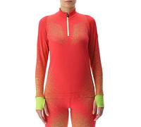 UYN O102124 Running EXCELERATION Long SL.Zip UP T-Shirt Donna Rosa/Soleggiato XL