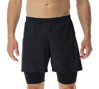UYN O102343 Running EXCELERATION OW Performance 2IN1 Pantaloncini Uomo Nuvola Nera L