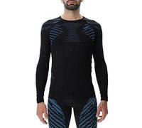 UYN O102418 Running ULTRA1 OW Long SL. T-Shirt Uomo Nero/Atlantico/Atlantico S