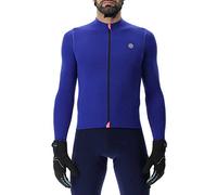 UYN O102423 Biking Lightspeed OW Long_SL T-Shirt Uomo Blu Sodalite/Rosa Fluo L