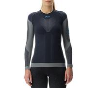 UYN O102431 Running PB42 OW Long_SL T-Shirt Donna Bellezza Nera/cancello di Ferro M