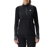 UYN O102471 Running EXCELERATION Wind Long SL. Zip UP T-Shirt Donna Nuvola Nera L