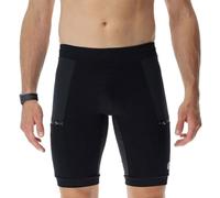 UYN Pantaloncini da Trail Running Strides - Pantaloncini Leggeri e Funzionali con biofibra Natex e Cordura, Traspiranti, ad Asciugatura Rapida, con Tasca per Smartphone