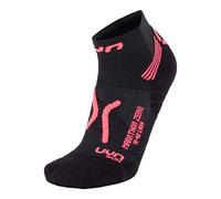 UYN Run Marathon Zero Lady, Calze Da Corsa Donna, nero (Black/Coral Fluo), 37/38