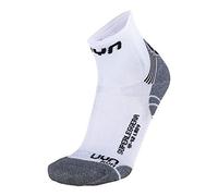 UYN Run SuperLeggere, calzino da Donna, Bianco/Grigio, Taglia 35/36