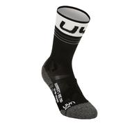 UYN Runner'S One Mid Calze Da Corsa Donna-Nero,Bianco