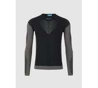 UYN O102429 Running PB42 OW Long_SL T-Shirt Uomo Bellezza Nera/cancello di Ferro S