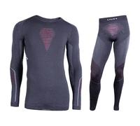 Man Visyon Set Underwear Charcoal/Red/White (G982) XXL