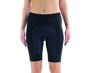 UYN Shorts da Ciclismo Ridemiles, BIB Senza Bretelle per Lunghe Distanze, Comfort e Traspirabilità con Inserti in Maglia 3D