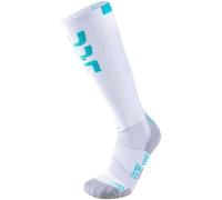 UYN Ski Evo Race Lady Evo Race Calza Da Sci Donna, Donna, White/Water Green, 37/38