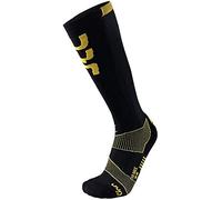 UYN Ski Evo Race Man Evo Race Calza Da Sci Uomo, Uomo, Black/Yellow, 42/44