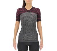 UYN T-Shirt da Running Alpha Coolboost con Tecnologia T-Hexagon, Piping Riflettente, Design Anatomico e Comfort Rinfrescante