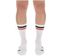 UYN Tennis Socks Calze da Tennis Unisex, Unisex - Adulto, White/Black/Red, 42/44