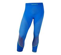 UYN Ambityon Underwear Pantalone Intimo Termico in Fibra Organica Naturale al 100%, Uomo, Fresh Blue/Orange Shiny/Yellow Shiny, S/M