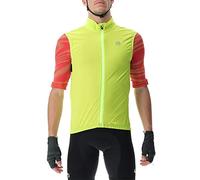 UYN Ultralight Wind Gilet, Giallo Fluo/Nero, XL Uomo