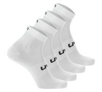 UYN Unisex Calzini di Quarto,4er Pacco - Essential Taglio Basso Calzini Logo