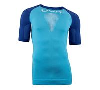 UYN VISYON Maglia da Running A Maniche Corte da Uomo, Onda/Blu Persiano/Bianco, S-M