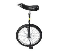 uyoyous Monociclo 20 pollici Unicycle Balance Training Monociclo regolabile in altezza per adulti, bambini, principianti e professionisti, unisex, nero