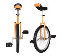 uyoyous Monociclo 20 pollici Unicycle Balance Training Monociclo regolabile in altezza per adulti, bambini, principianti e professionisti, unisex, giallo
