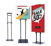 uyoyous Set di supporti per display a doppio lato espositore per cartolina | cornice per poster pubblicitari, adatti per altezze di insegne da 12 cm a 201 cm