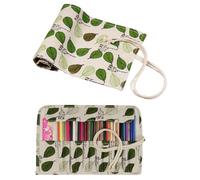 UYRVAPE 18 Scomparti Arrotolare Tela Borsa per Pennelli per Artisti e Amanti Porta Pennelli da Pittura per Tempere Acriliche, Acquerelli, Penne, Pittura pennelli Trucco, Senza Spazzole
