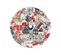 UYRVAPE 50pcs Adesivi Natalizi Etichette Adesive Natale impermeabili adesivi natalizi 50 stili Buon Natale adesivi natalizi adesivi per album di ritagli, bottiglia d'acqua, computer portatili