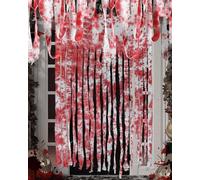 UYRVAPE Garza Insanguinata di Halloween, Tenda della Porta Sanguinante Decorazione Halloween Props Striscia di Stoffa Insanguinata con Bendaggio di Sangue Rotolo per Casa Infestata, Patio, Giardino
