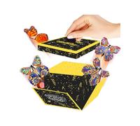 UYRVAPE Happy Birthday Farfalla Scatole regalo Idee DIY, Funny confezione regalo di esplosione di farfalle buon compleanno per Donne Uomini Sorpresa, per Moglie Fidanzata Madre Amici(15*14.8*12.5cm)