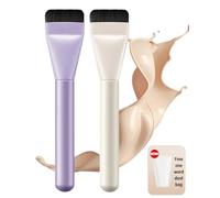 UYRVAPE Pennello per Fondotinta, 2pcs Make Up Brushes, Pennello One-Word per Applicazione Crema Viso,Strumenti Trucco Cruelty-Free E Adatti a Tutti I Tipi Di Pelle, pennello per fard correttore