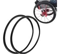 UYSELA Copri Corrimano per Sedia A Rotelle 1 Paio Copri Corrimano per Sedia A Rotelle Antiscivolo E Resistenti all'Usura Accessori in Silicone per Sedie A Rotelle,Nero,24in