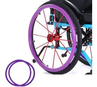 UYSELA Copri Corrimano per Sedia a Rotelle, 20/22/24 Pollici in Silicone， Antiscivolo Resistente all'Usura Copri Corrimano per Sedia a Rotelle per Migliorare la Presa e la Trazione,PURPLE-20in