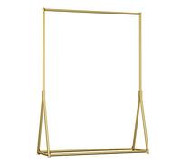 UYSELA Espositore per Abbigliamento,Appendiabiti da Terra,Appendiabiti,Colore Oro,capacità di Carico NG,Adatto per Centri Commerciali/Negozi di Abbigliamento/Oro/120 * 160 Cm