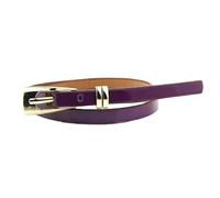 UYSSJTGAZ 1 pz Cintura Sottile in Pelle con Fibbia da Donna, Abito for Jeans(Purple)