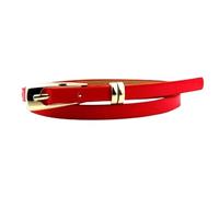 UYSSJTGAZ 1 pz Cintura Sottile in Pelle con Fibbia da Donna, Abito for Jeans(Red)