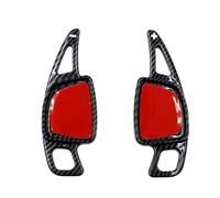 UYSSJTGAZ 2 Pezzi di Cambio al Volante Sportivo for Auto A3 A4 Adatto for A5 A7 A8 S3 S4 S5 S6 S7 2020 2021 ABS Motivo in Fibra Carbonio(Carbon Fiber)