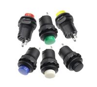 UYSSJTGAZ 5 Pezzi DS-228 3A / 125VAC 1,5A 250VAC Interruttori a Pulsante momentanei con Blocco on/off DS-428 Interruttore a Ritorno Automatico(Momentary White,500PCS)