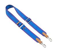 UYSSJTGAZ Cinghia di Ricambio Regolabile for Borsa in Tela, Tracolla Larga for da Donna, Cinghie in fettuccia, Accessori for Borse(Blue- Silver Buckle)