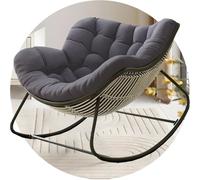UYSSJTGAZ Cuscino di Ricambio Papasan - Morbido for Dondolo da Interno/Esterno, in Vimini, Rattan, Amaca e Cesto Appeso for Patio, Giardino, Veranda, Balcone(Dark Gray)
